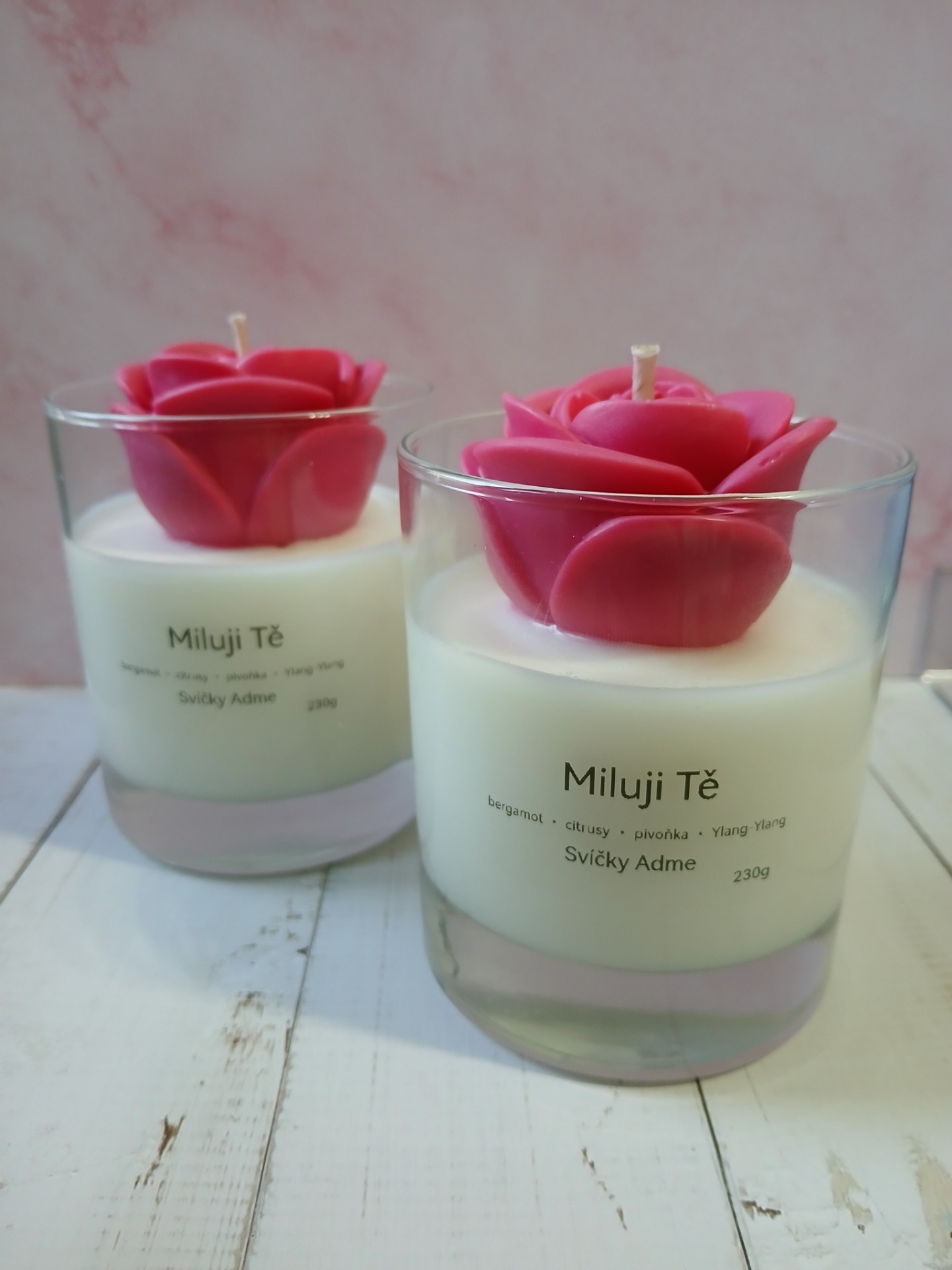 Sójová svíčka Valentýn