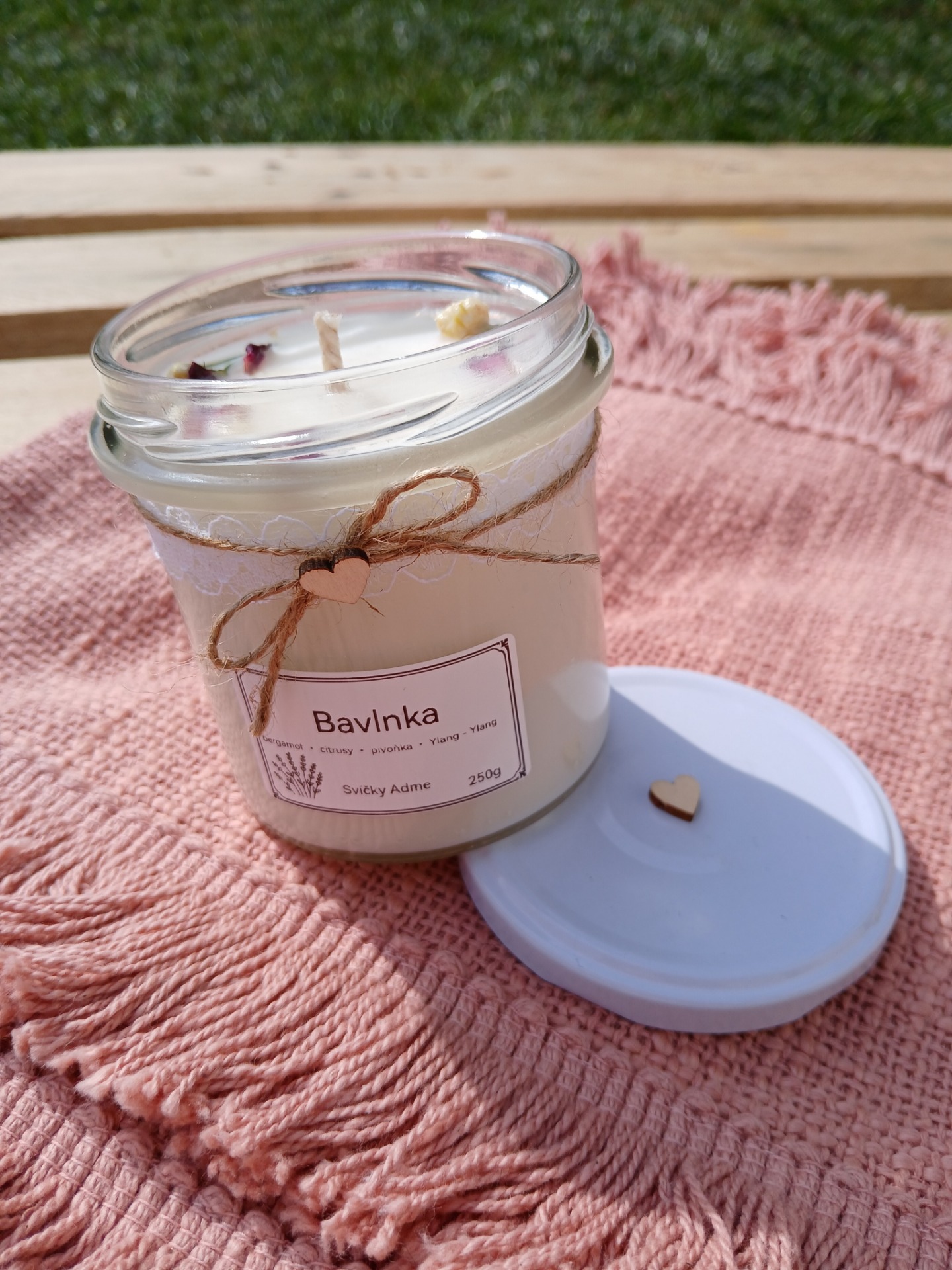 Sójová svíčka Bavlnka