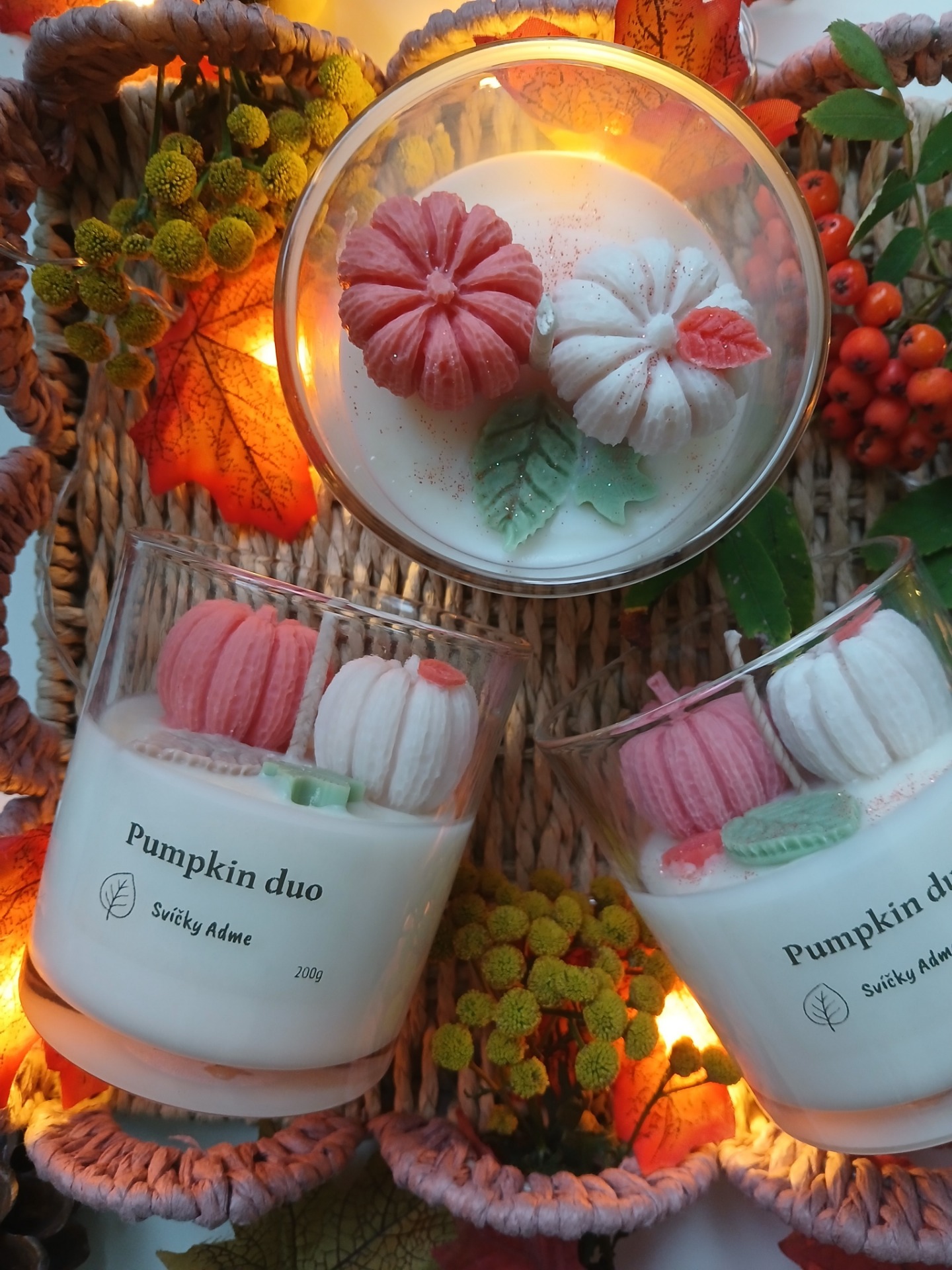 Sójová svíčka Pumpkin duo